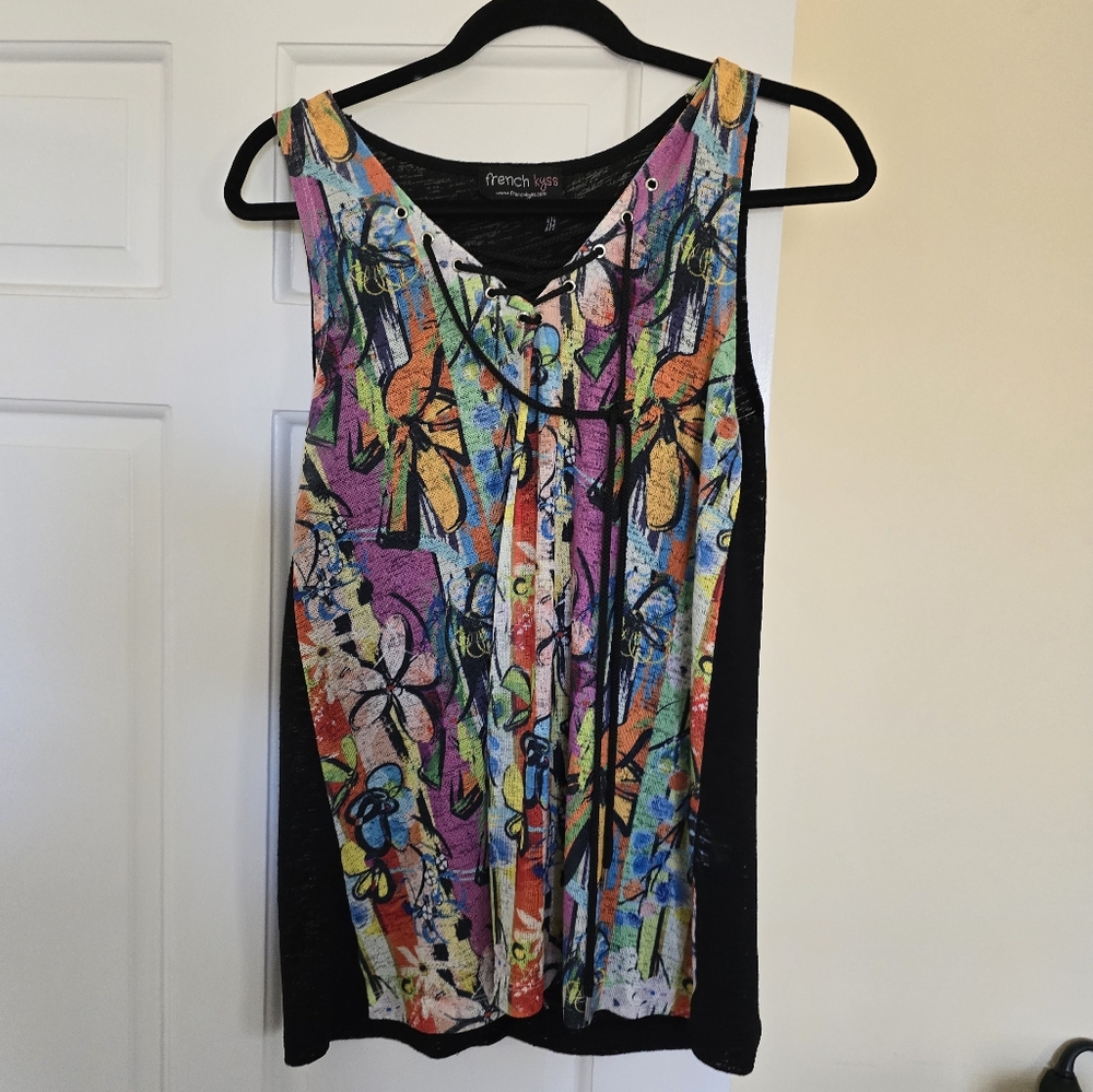 French kiss tank top sz m